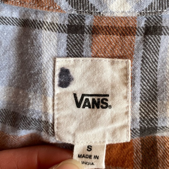 Vans plaid cropped button down shirt - Picture 3 of 4